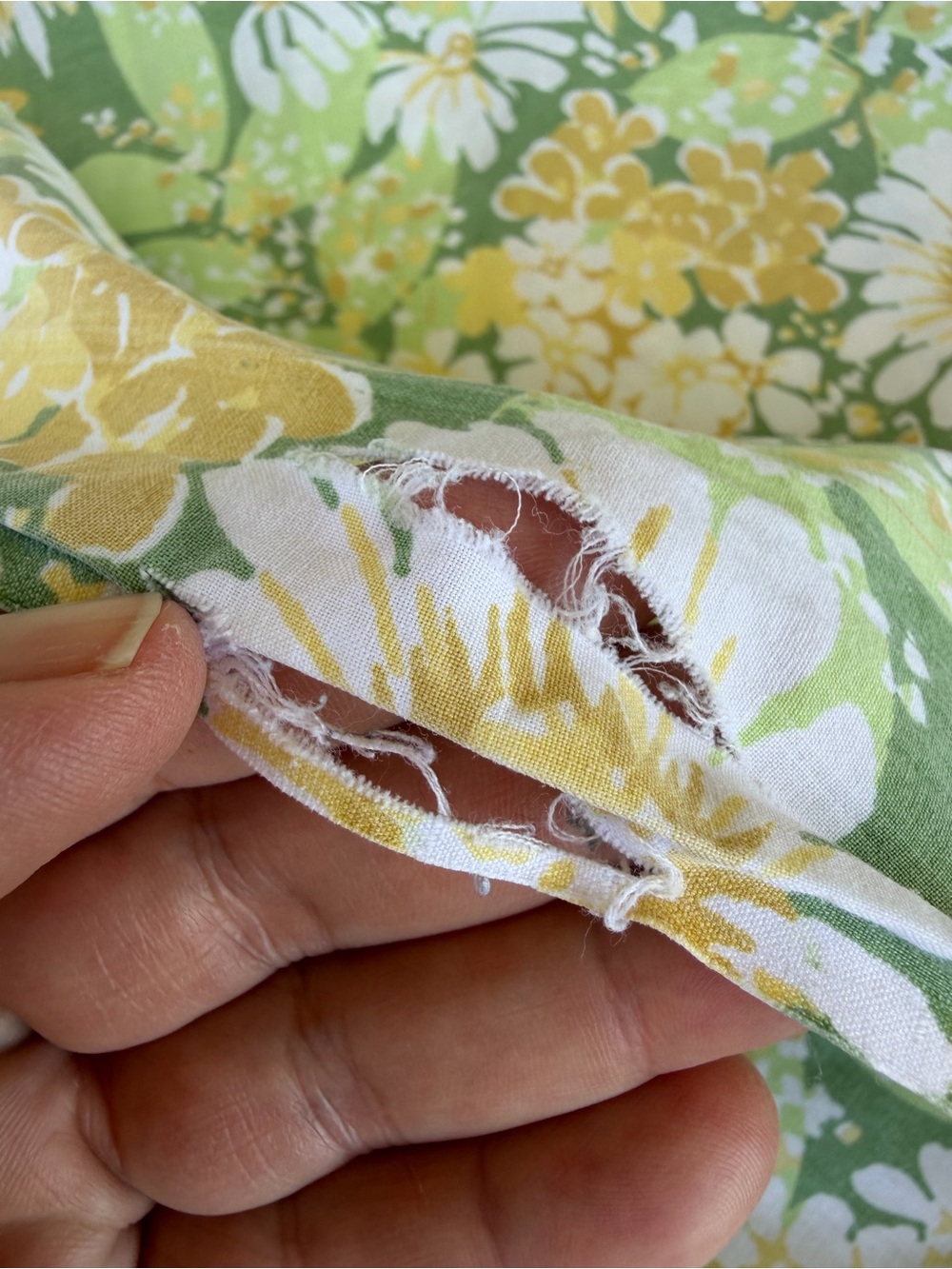 VTG Springmaid Wondercale Daisy Floral Flower Power Double Sheet Set Cutter READ - Picture 15 of 16